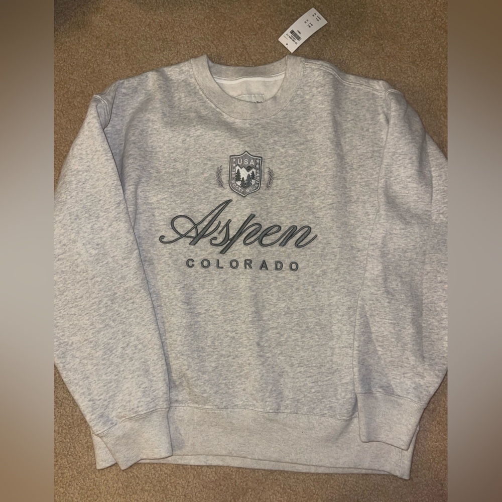 Ski Aspen Vintage Sunday Crew Light Greg Size Small